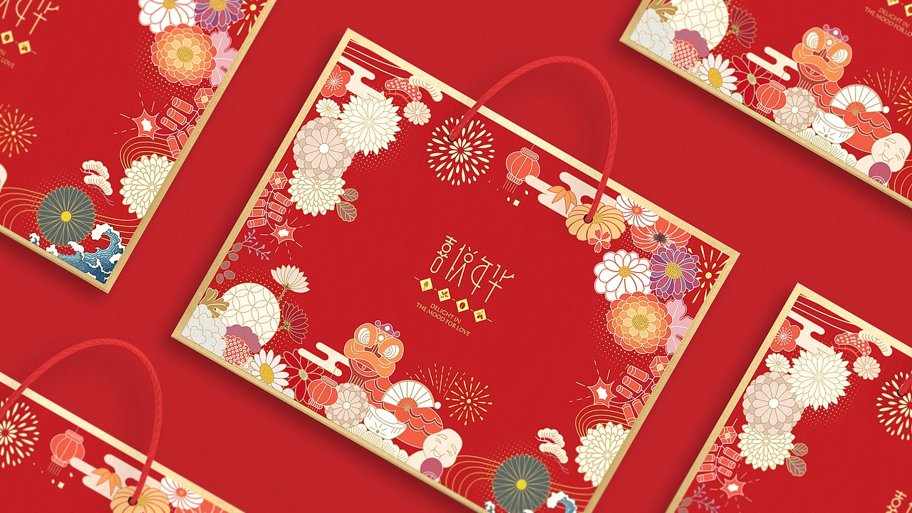 新年礼盒设计（图ZMTQ3OTEyNTcy） - 包装 - 站酷设计师Heidimiao原创素材 - 站酷ZCOOL