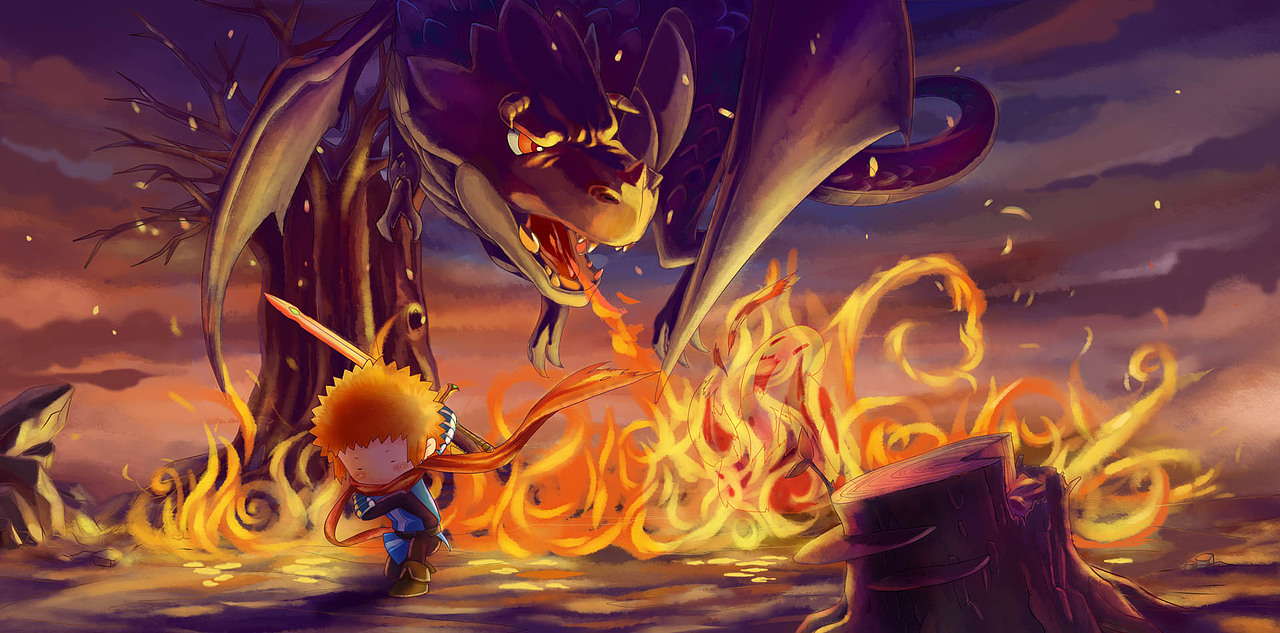 黑洞被这道火焰击破了。
安迪握紧真红之剑,飞身跳向黑巫师。一刀挥去,把黑巫师分成了两半。<br>安迪成功拯救了这个世界。