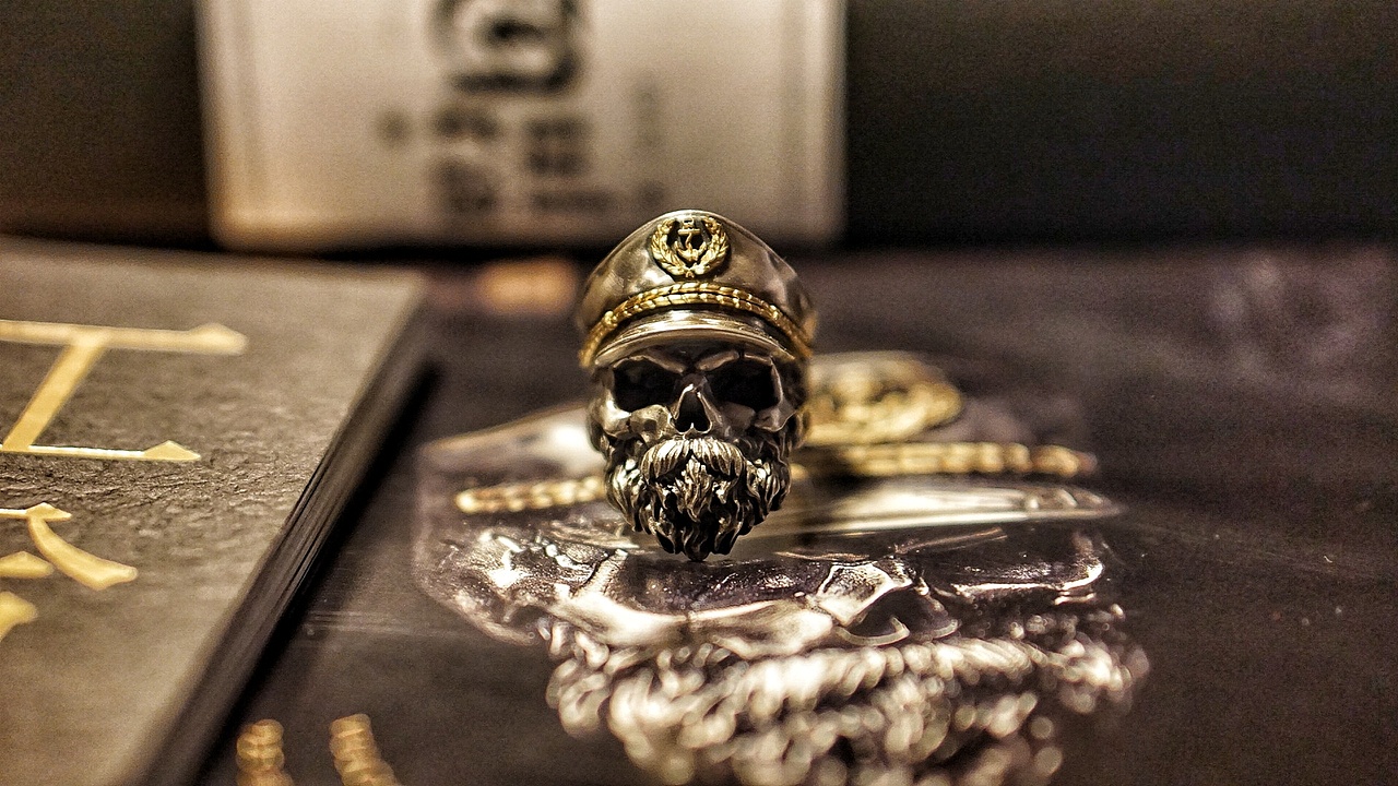 VULCAN•伏尔甘【骷髅船长】s925银+22K金 戒指