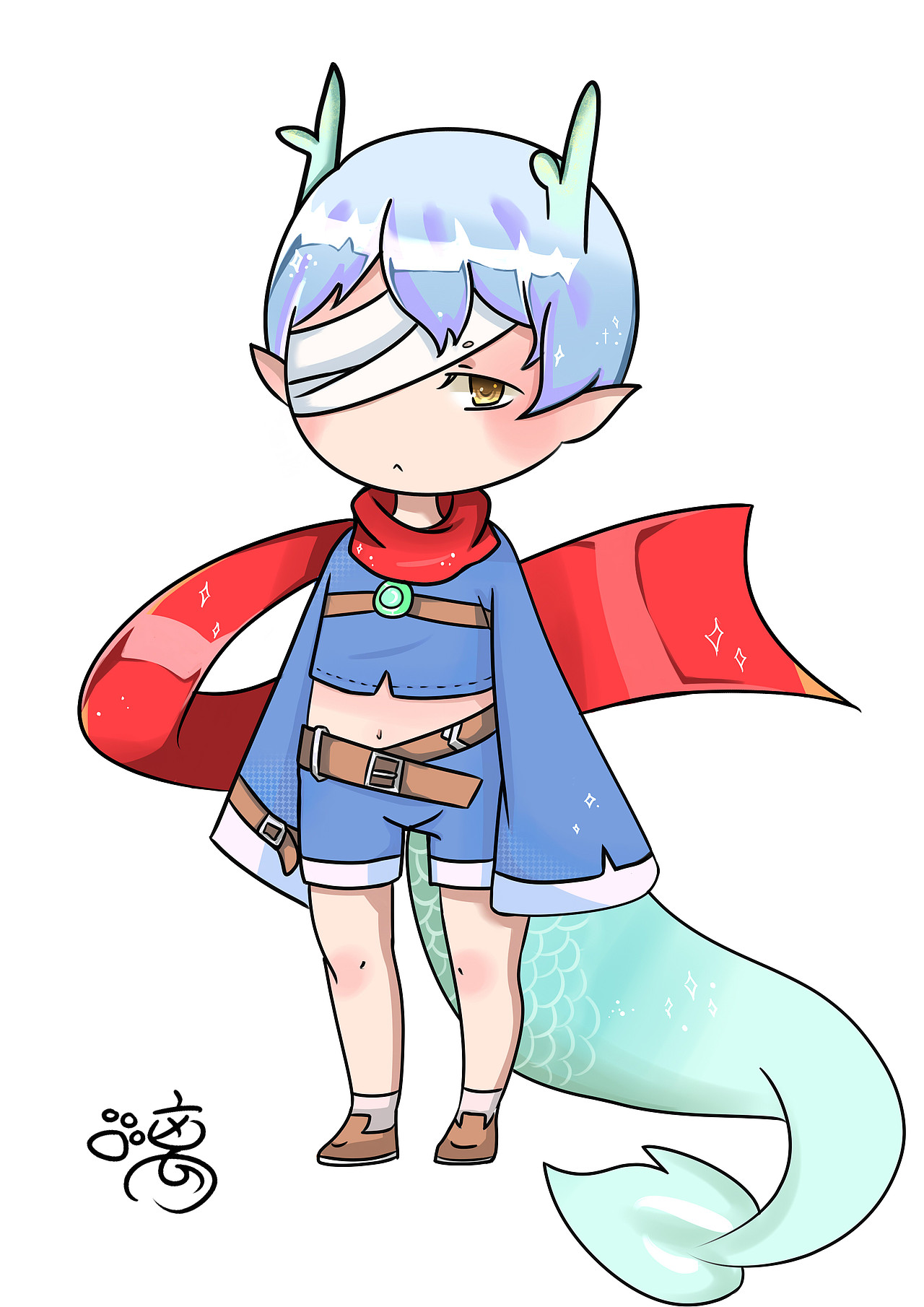 两个小儿子٩( ᐖ )و新的画风尝试