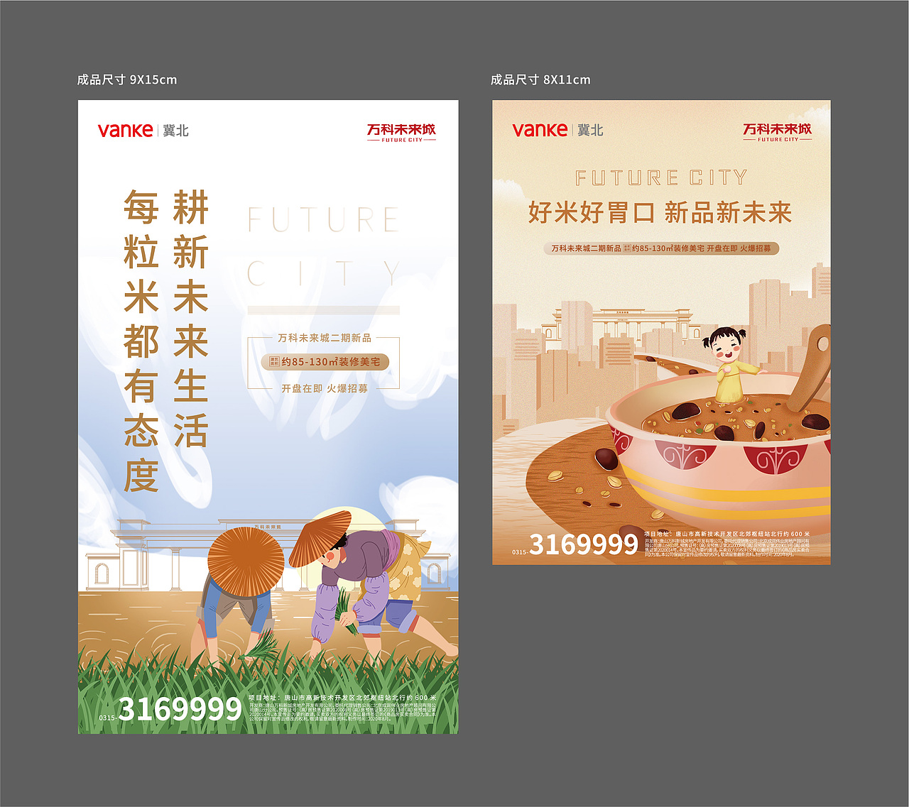 房地产大小米包装