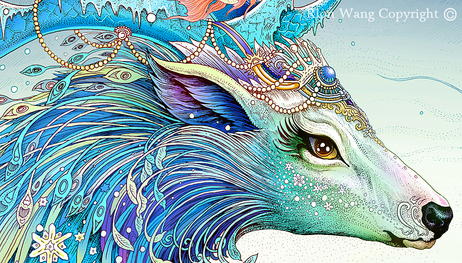 2015.成都麓湖年度插画之《冬鹿篇》（图ZMzkzMzAyMzY=） - 商业插画 - 站酷设计师Rlon原创素材 - 站酷ZCOOL