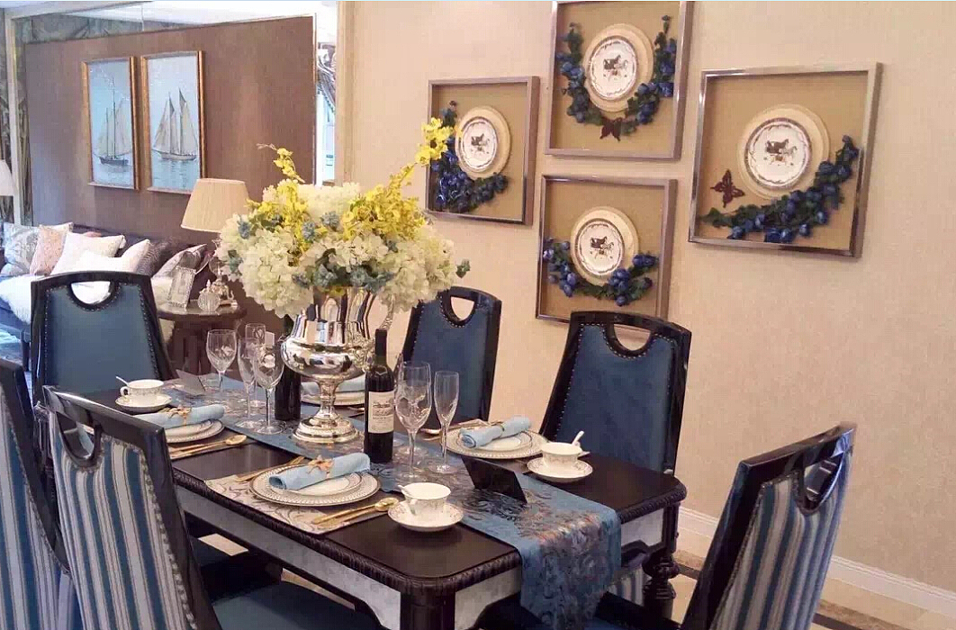 实木家具搭配集恒实物画新中式（图ZMTA1ODgwODYw） - 展陈设计 - 站酷设计师集恒软装配饰原创素材 - 站酷ZCOOL