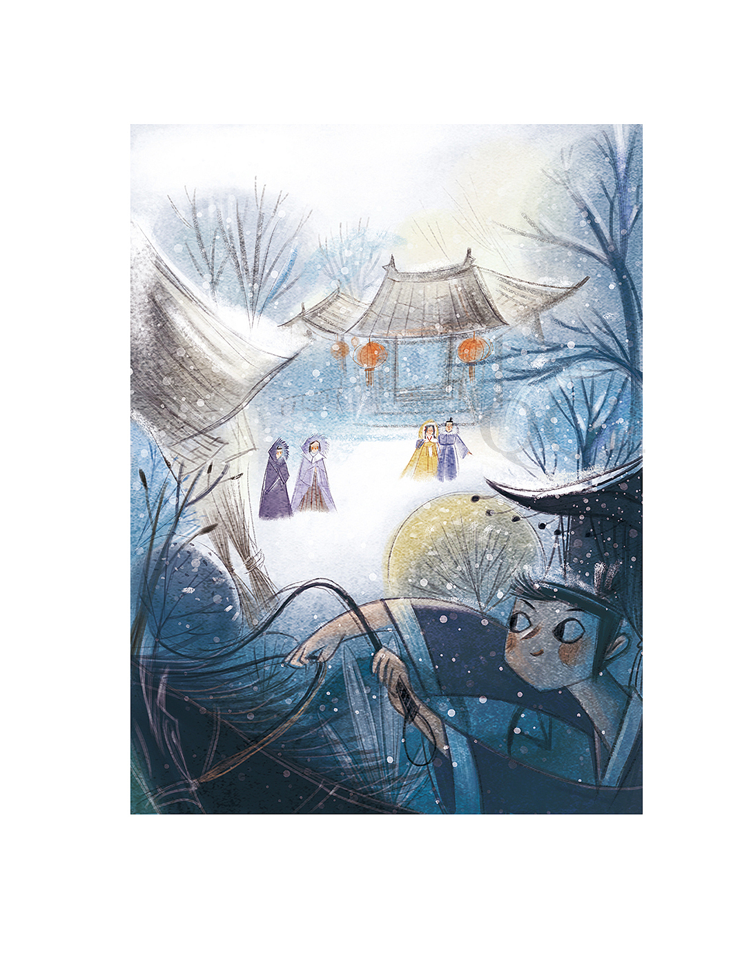 尾生与金鱼绘本（图ZNzUzODM2OTY=） - 儿童插画 - 站酷设计师丸子1015原创素材 - 站酷ZCOOL