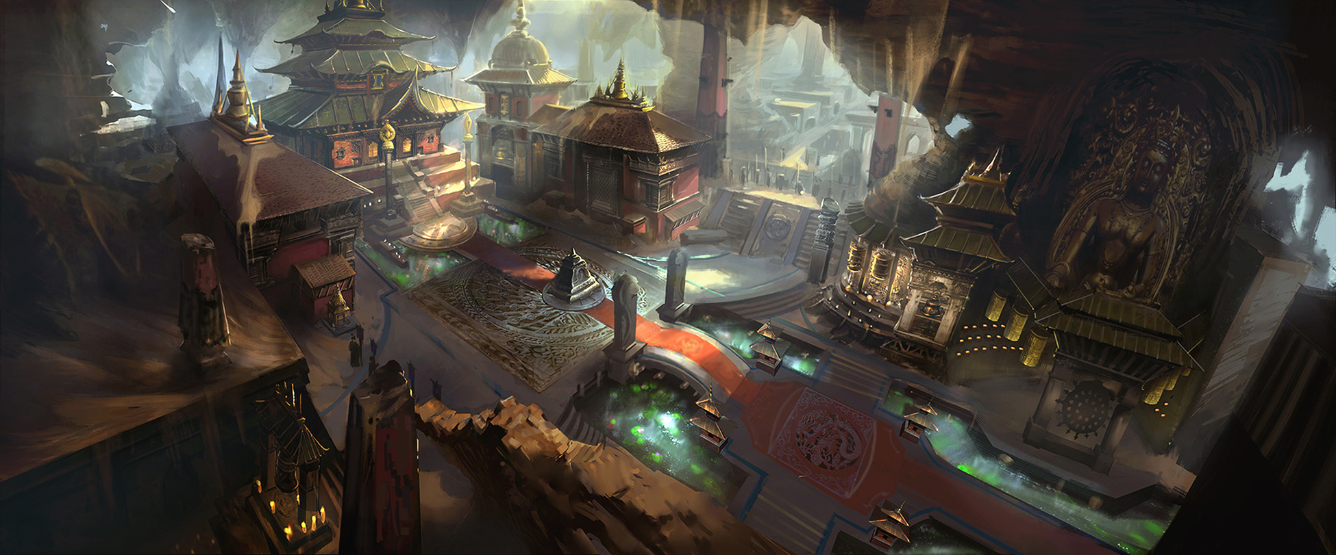 地宫|插画|概念设定|yx59翰墨神韵 - 原创作品 - 站酷 (zcool)