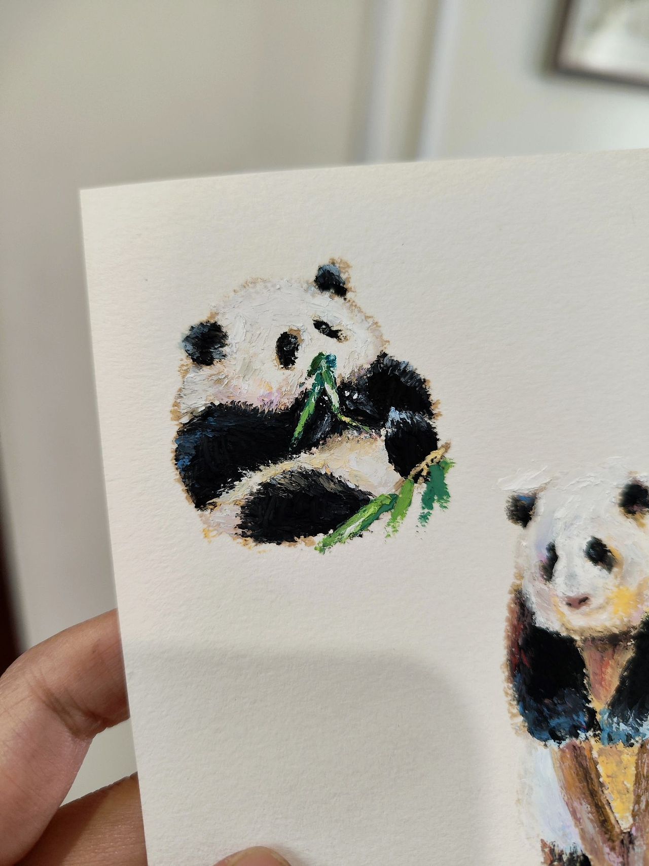 手绘大熊猫果赖