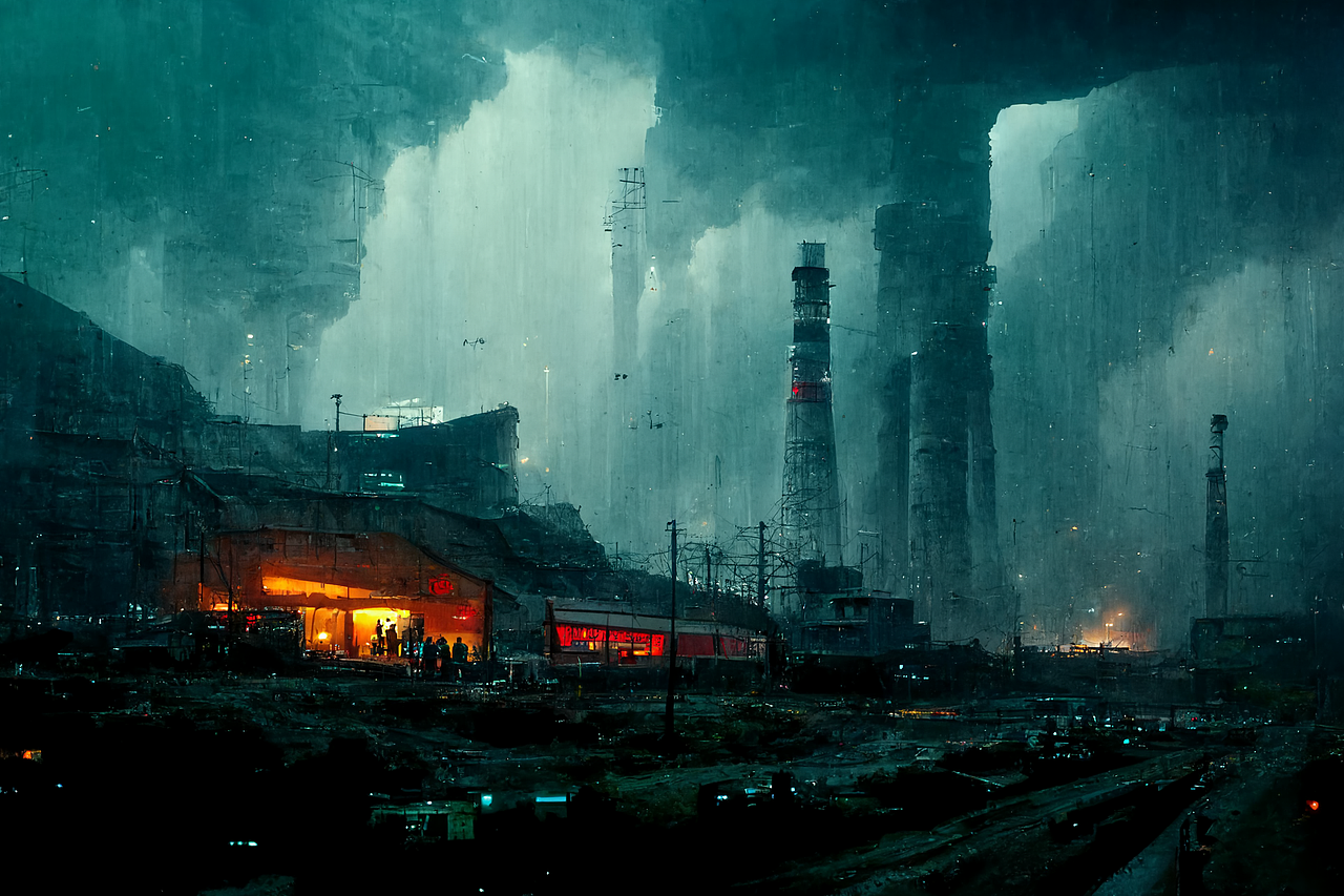 蚁巢-核战后的幸存者居住地[AI概念设计]