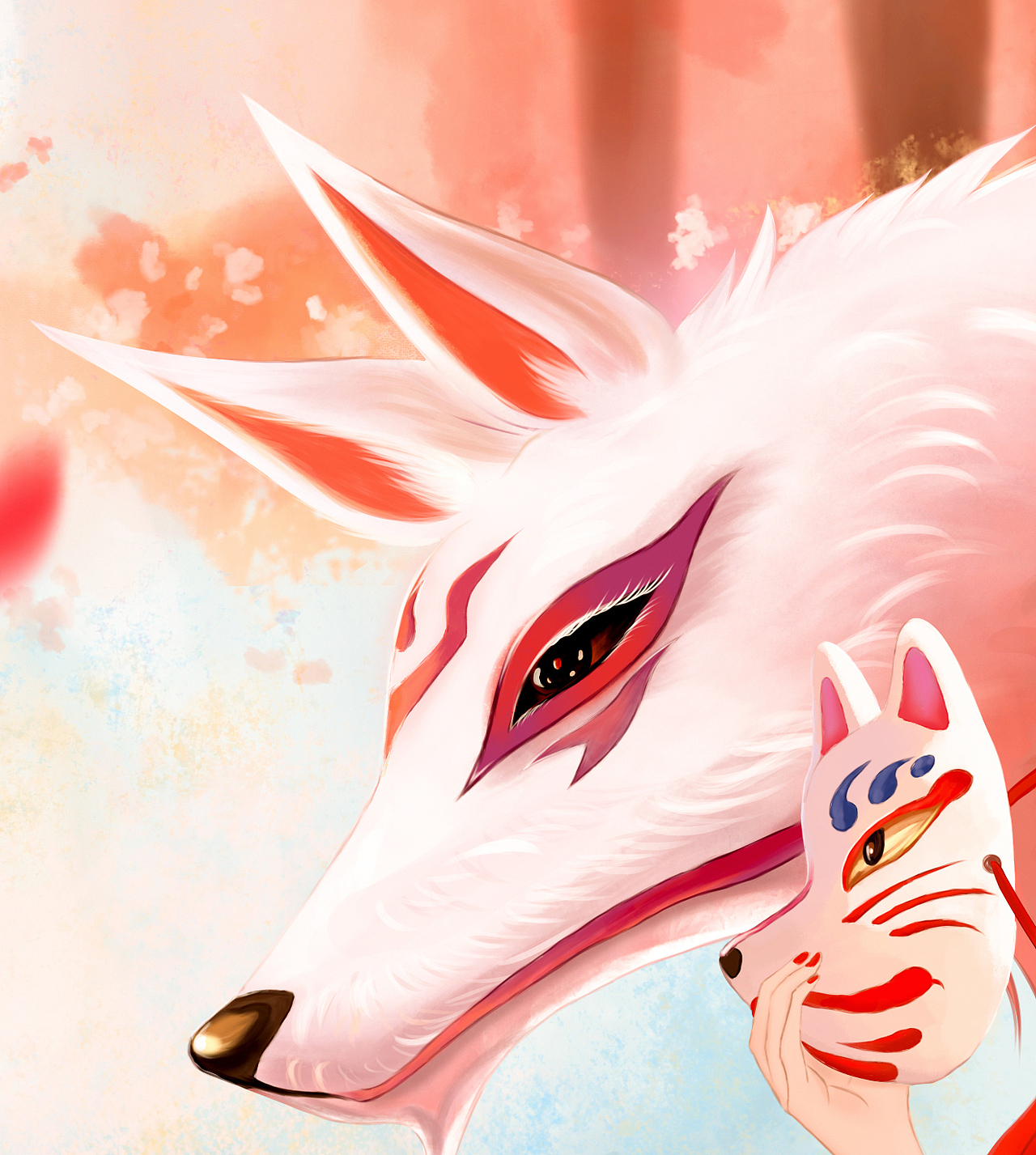 手绘红衣少女（图ZMjM2NjQ3NTA0） - 概念设定 - 站酷设计师裙摆带着花儿原创素材 - 站酷ZCOOL