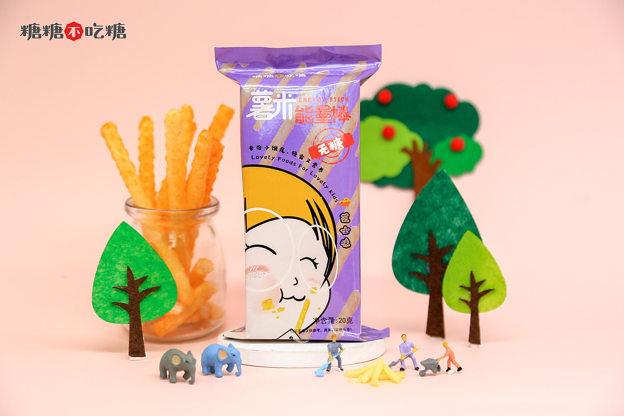 儿童零食薯米棒休闲食品静物拍摄