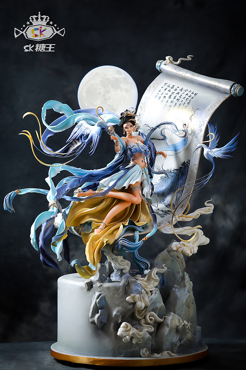 可以吃的手办|翻糖人偶蛋糕《花鸟卷》全部都可以吃哦 _糖王周毅团队