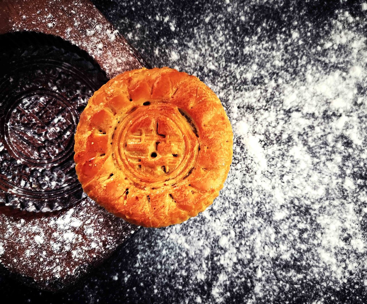 《小时候月饼》插画和产品照