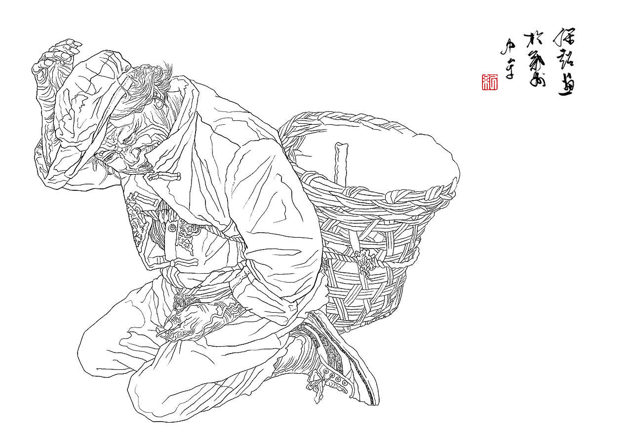 纪保超数字线描系列