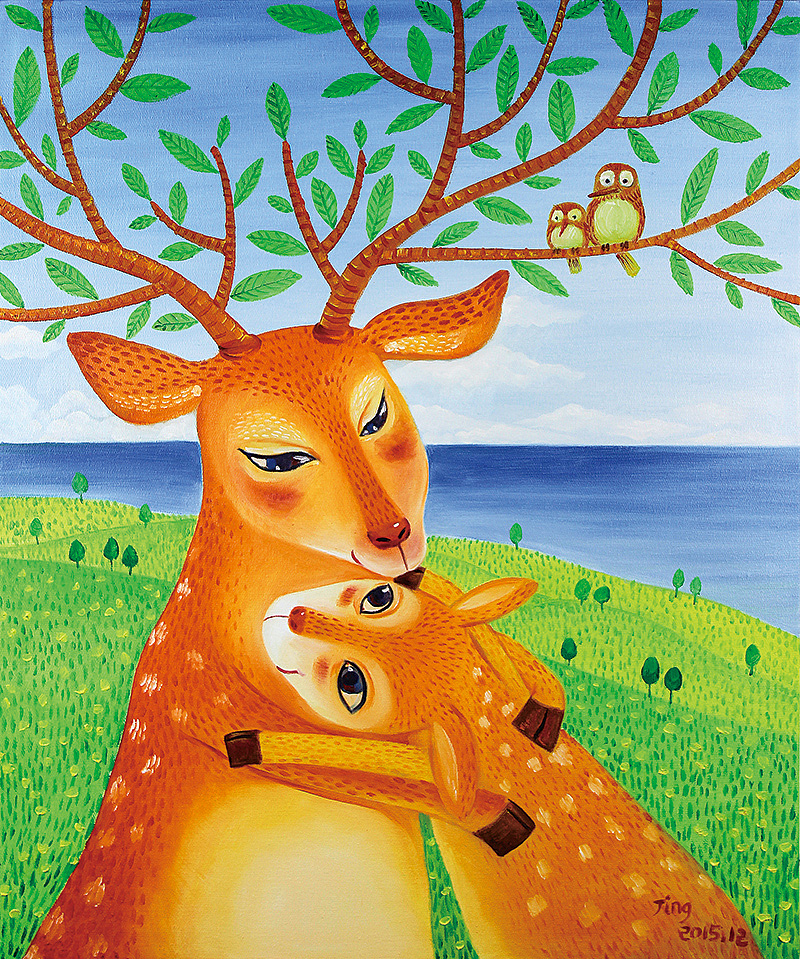 画儿晴天母亲节插画-母亲的爱最温暖（图ZNDgxNTQyNzI=） - 儿童插画 - 站酷设计师画儿晴天原创素材 - 站酷ZCOOL