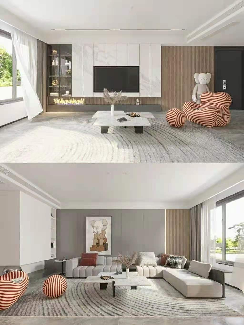 2021年 各种流行 客厅装修设计，总有一个适合你。（图ZMjUzNTI0MDI4） - 家装设计 - 站酷设计师1992效果图汉堡原创素材 - 站酷ZCOOL