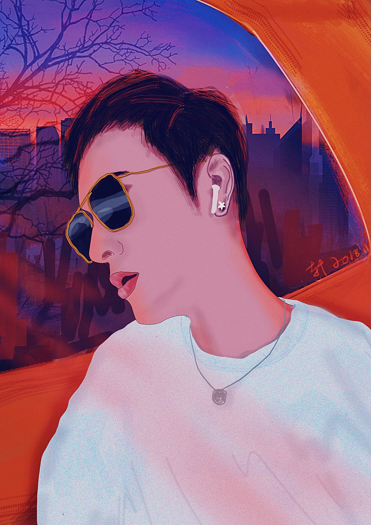 给朋友画个像（图ZMTMzOTk0NDY0） - 创作习作 - 站酷设计师小黄家的大斌哥原创素材 - 站酷ZCOOL