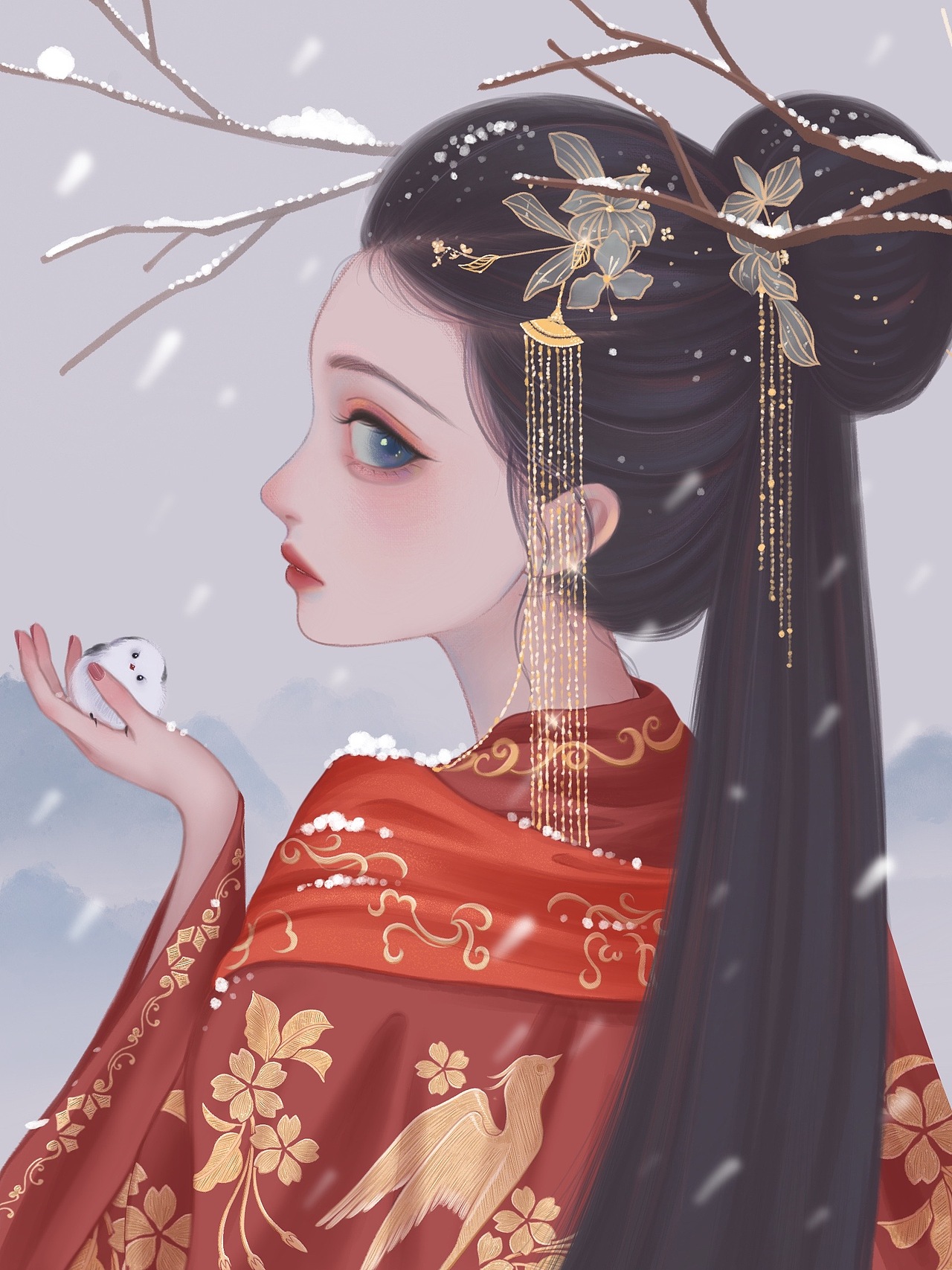 郁色古风少女 / 插画合集（图ZMjg2MzQyMDUy） - 商业插画 - 站酷设计师沁园的圈圈原创素材 - 站酷ZCOOL