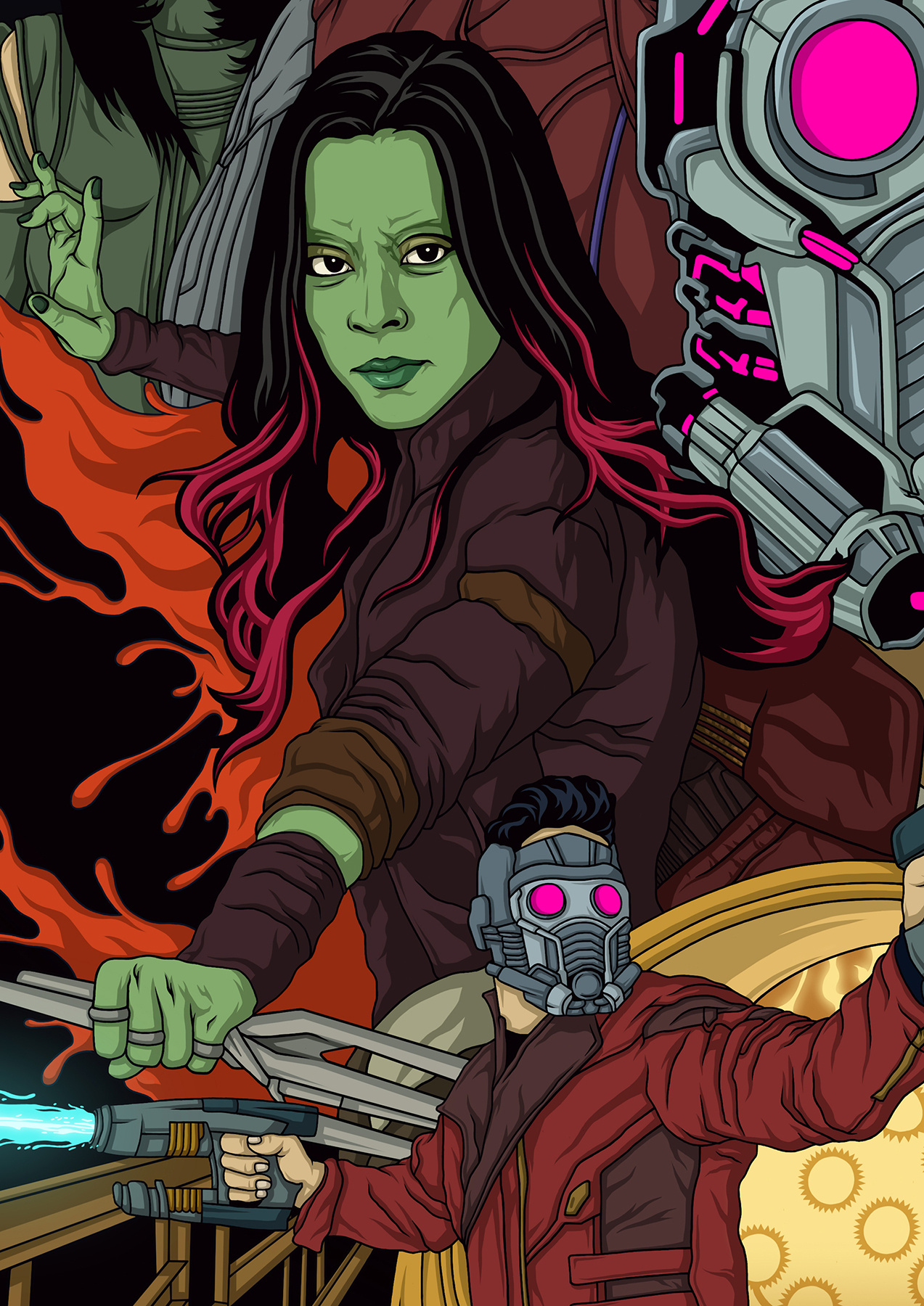 银河护卫队2音乐动态海报