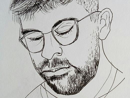 北美人物头像速写