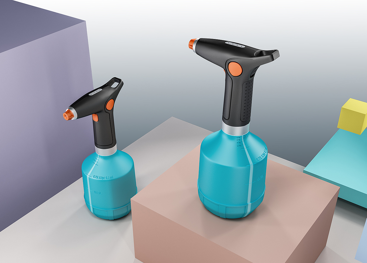 电动园艺喷水壶、剪刀3Dmax建模