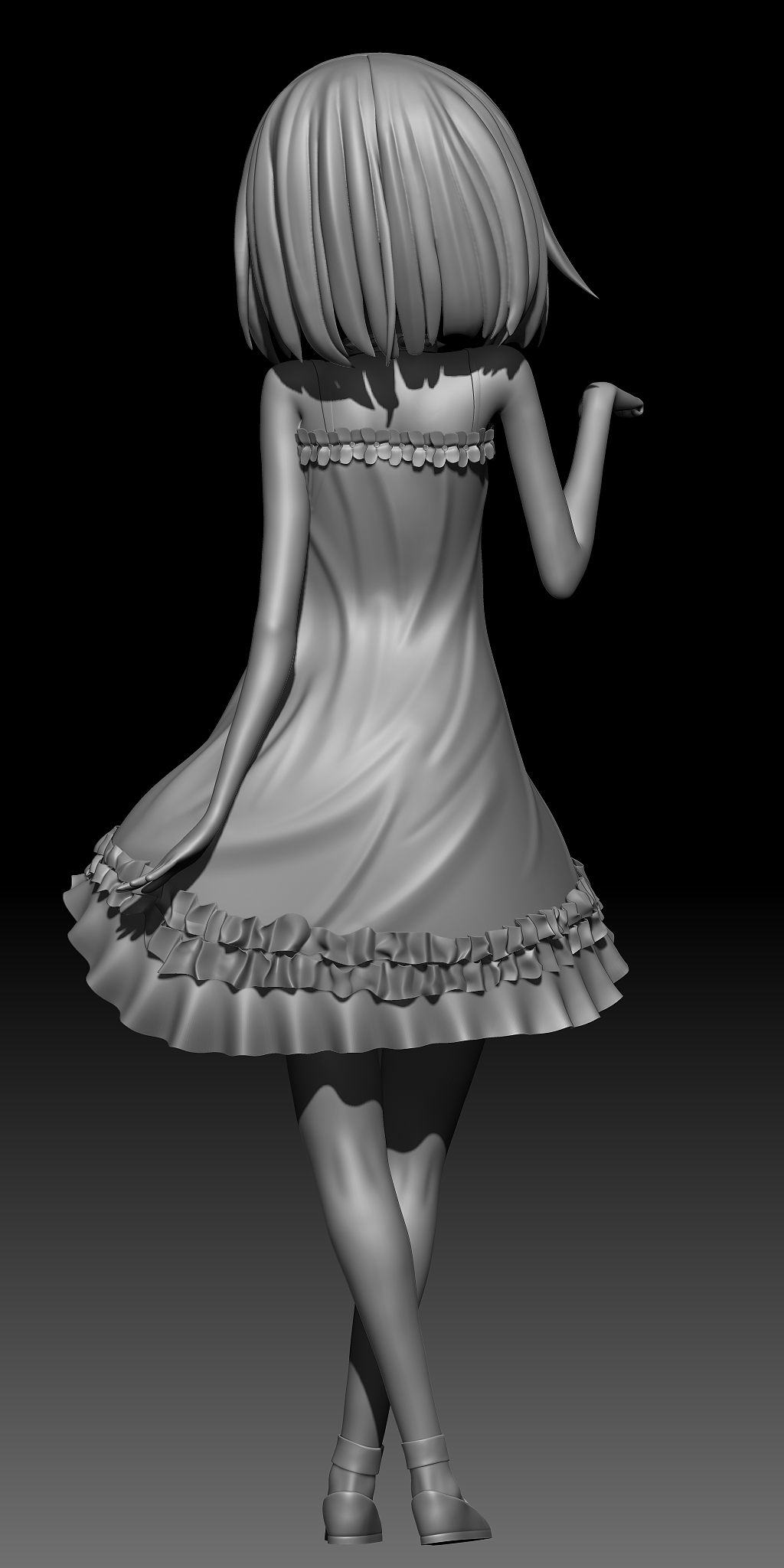 珀尔诺手办白模