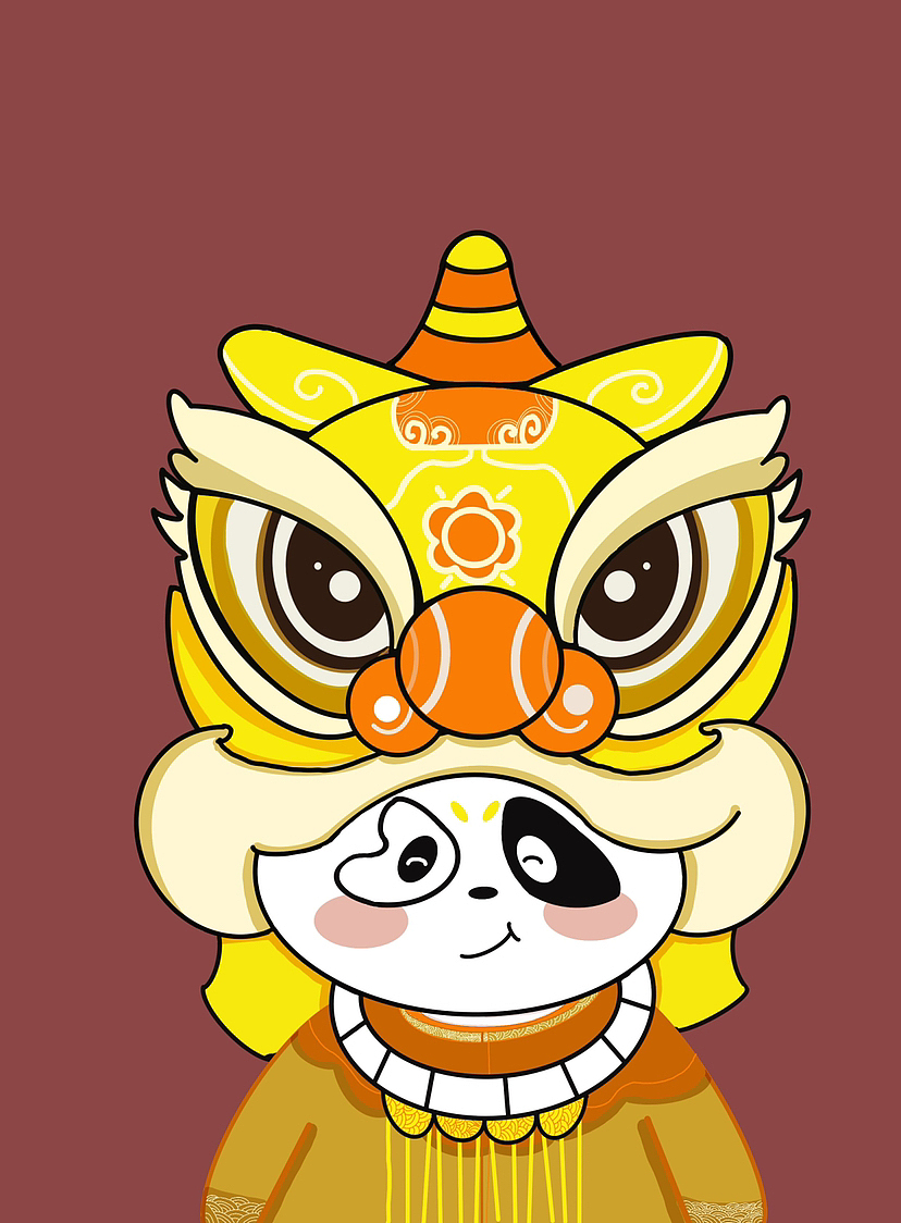 一只爱喝水的熊猫🐼（图ZMzMwNTM5Nzk2） - 商业插画 - 站酷设计师淘小妮和胖熊原创素材 - 站酷ZCOOL