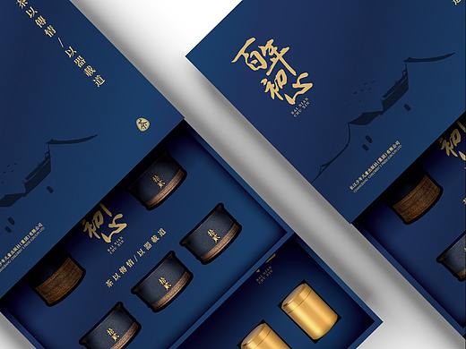 百年初心 茶叶礼盒包装设计 茶具包装 茶叶包装设计