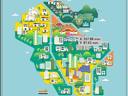 扁平化地圖臨摹（個人主頁-ZMzk1MTkxOTY=） - 創(chuàng)作習作 - 站酷設計師繆笙原創(chuàng)素材 - 站酷ZCOOL