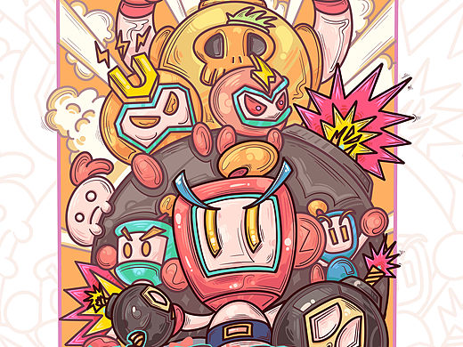 炸弹人（个人主页-ZNjM3MDU4ODQ=） - 艺术插画 - 站酷设计师师亦漓原创素材 - 站酷ZCOOL