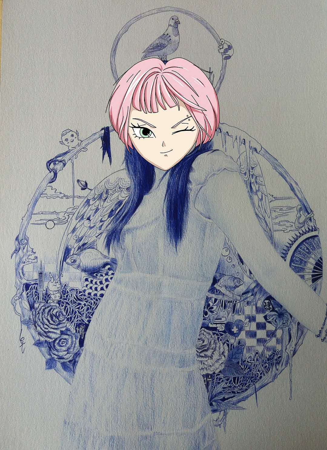 护士小姐姐（图ZMTUzOTUxNDU2） - 绘画 - 站酷设计师姜户川原创素材 - 站酷ZCOOL