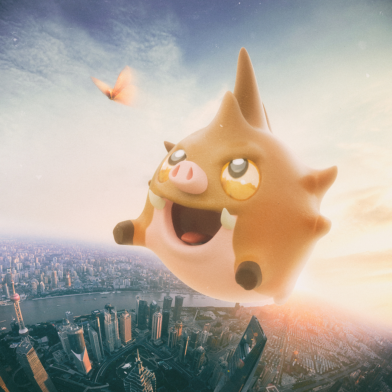 三维卡通狂暴巨兽