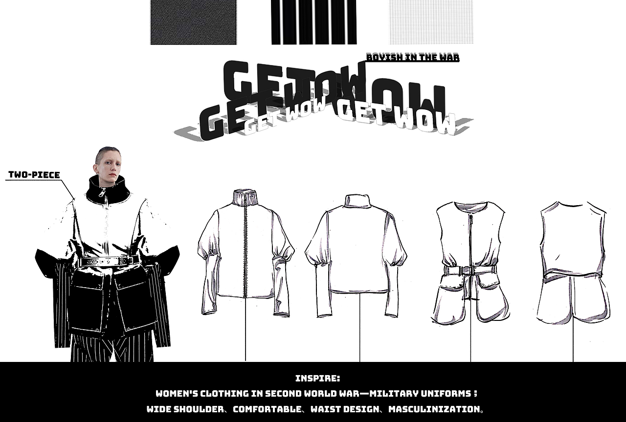 服装设计大赛稿 （一下午完成的稿子竟然得了奖）（图ZMjU5MTI1NzY4） - 休闲/流行服饰 - 站酷设计师藏在核桃壳里原创素材 - 站酷ZCOOL
