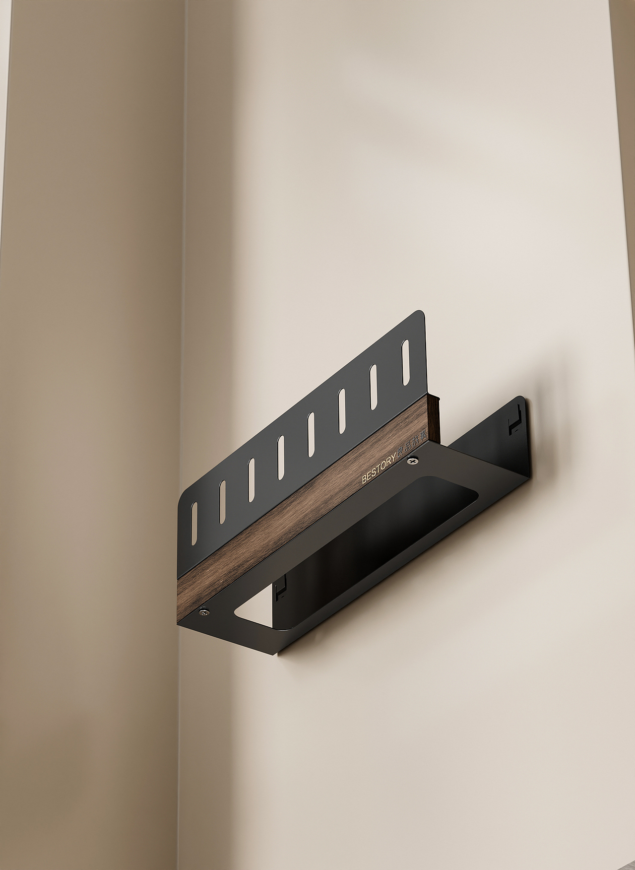 厨房置物架渲染