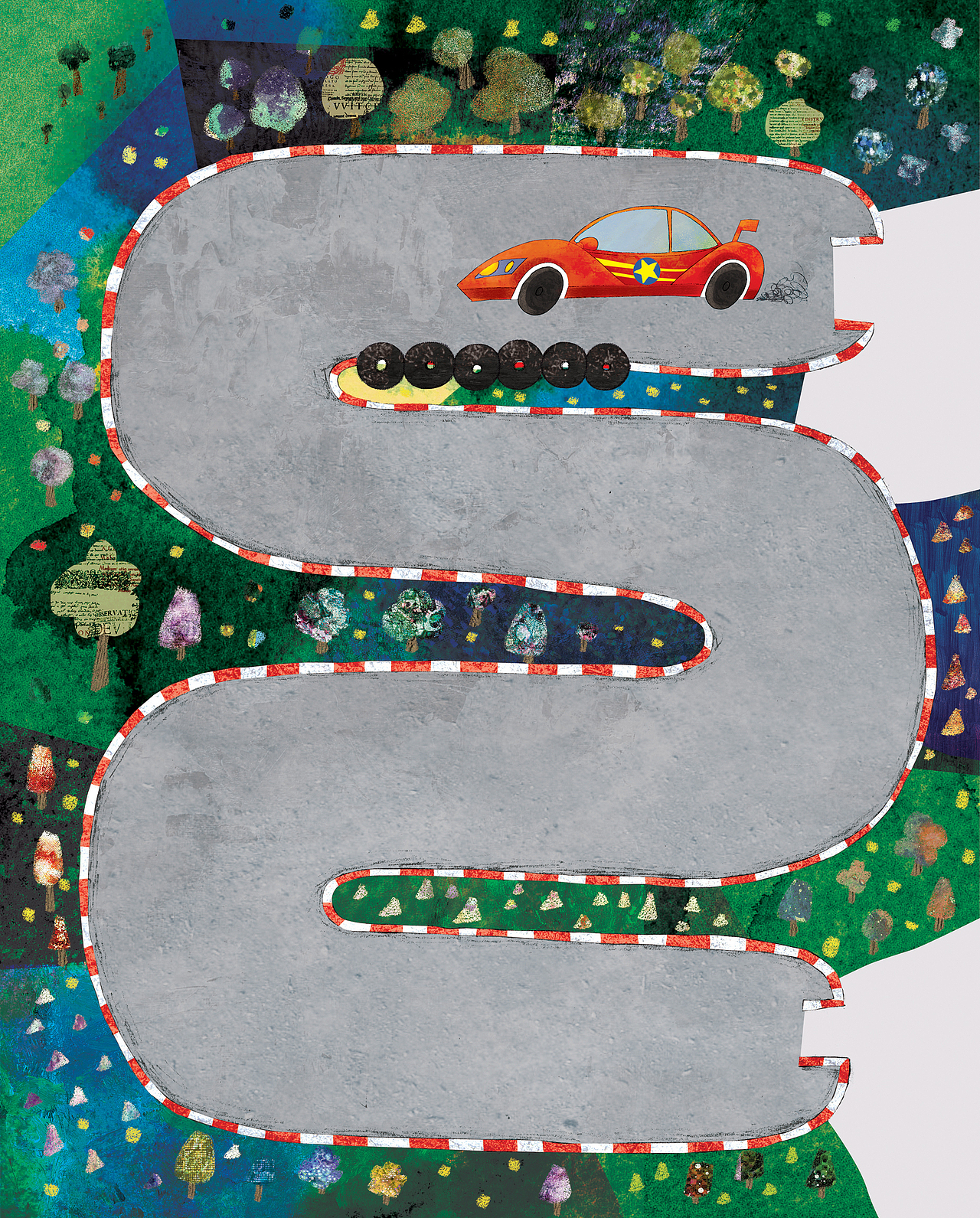 赛车（图ZNTI3NTc3Njg=） - 儿童插画 - 站酷设计师水果园子LY原创素材 - 站酷ZCOOL