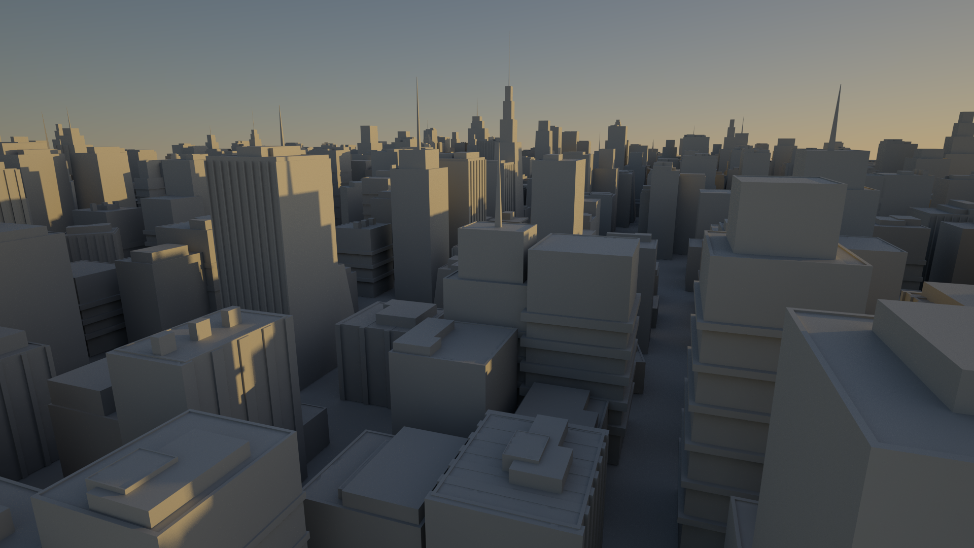 maya场景渲染练习