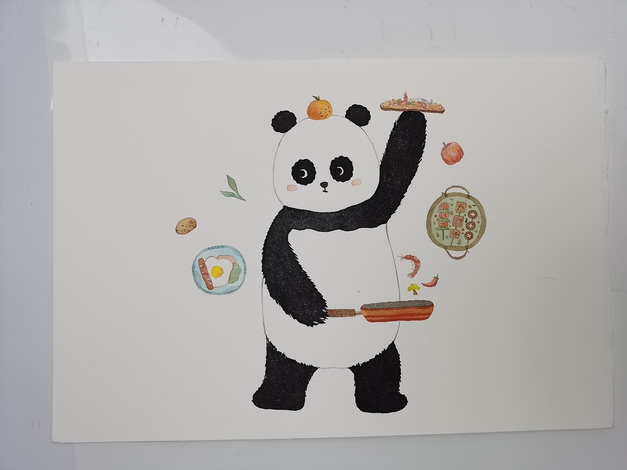 q版熊猫四川熊猫衍生画中国风特色