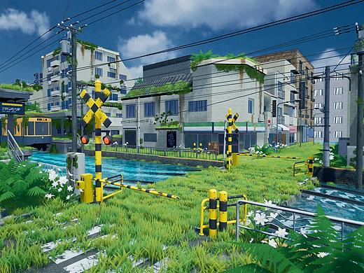 【UE4场景】东京幻想  日系夏日场景