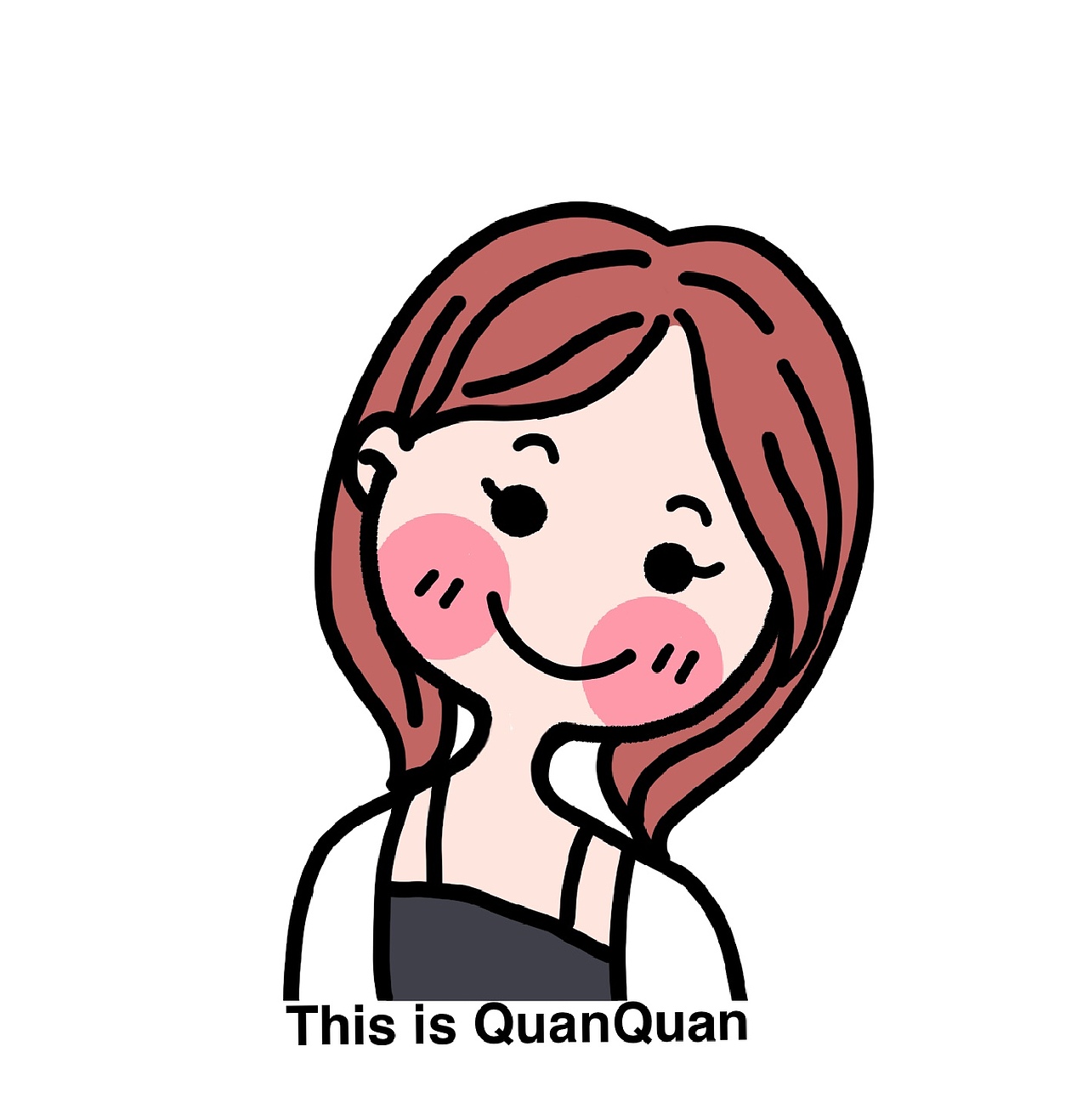 插画-经典头像设计自画像