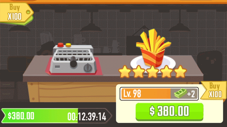 游戏界面动效《Idle cook》