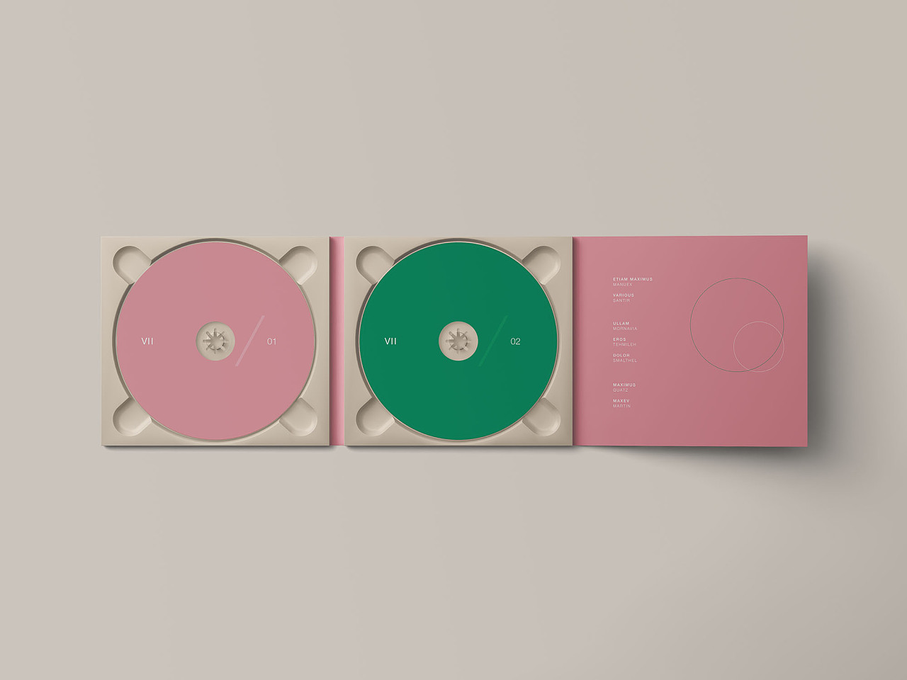 简约的cd光盘光碟包装设计