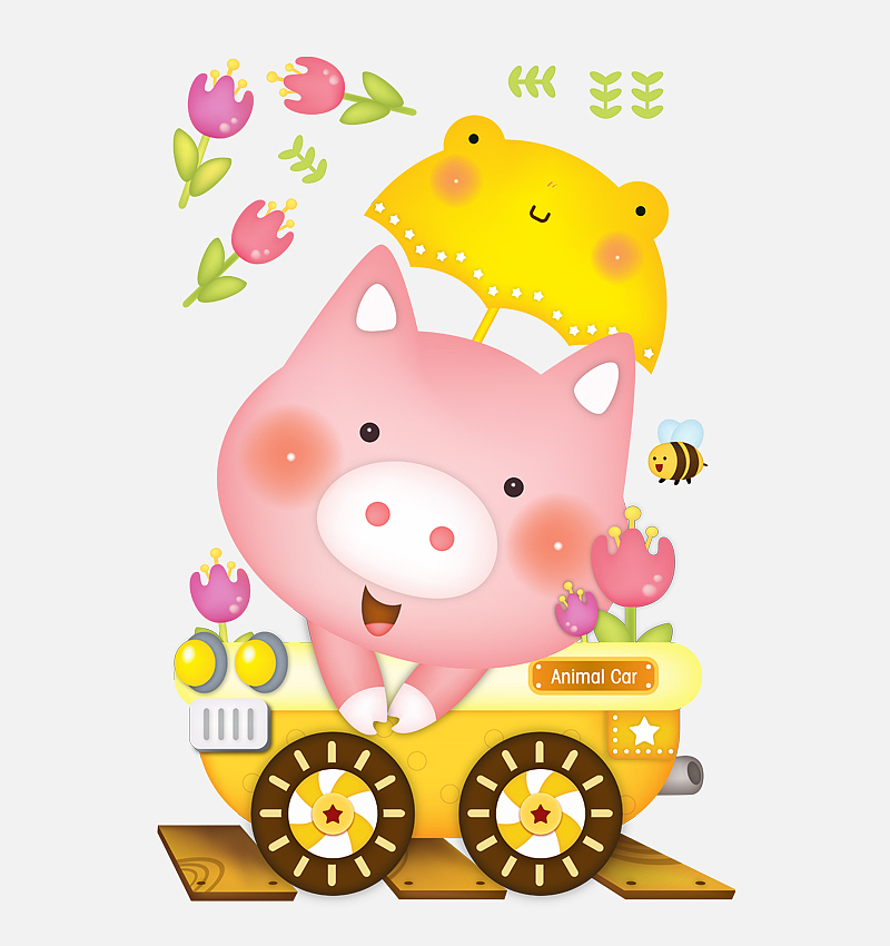 Amimal Car（图ZNTM4NDQwMA==） - 新锐潮流插画 - 站酷设计师Zoilpon原创素材 - 站酷ZCOOL