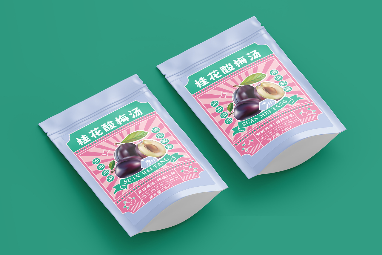 桂花酸梅汤包装设计|平面|包装|美创品牌包装设计 - 原创作品 - 站酷