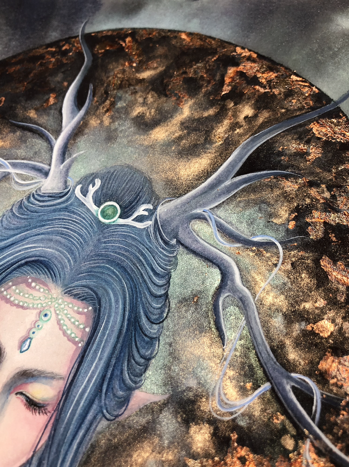 白树原创手绘山海经系列之夫诸