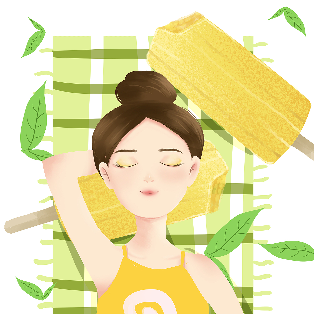 夏（图ZMTU1ODQ0NjE2） - 艺术插画 - 站酷设计师丶L不是琳原创素材 - 站酷ZCOOL