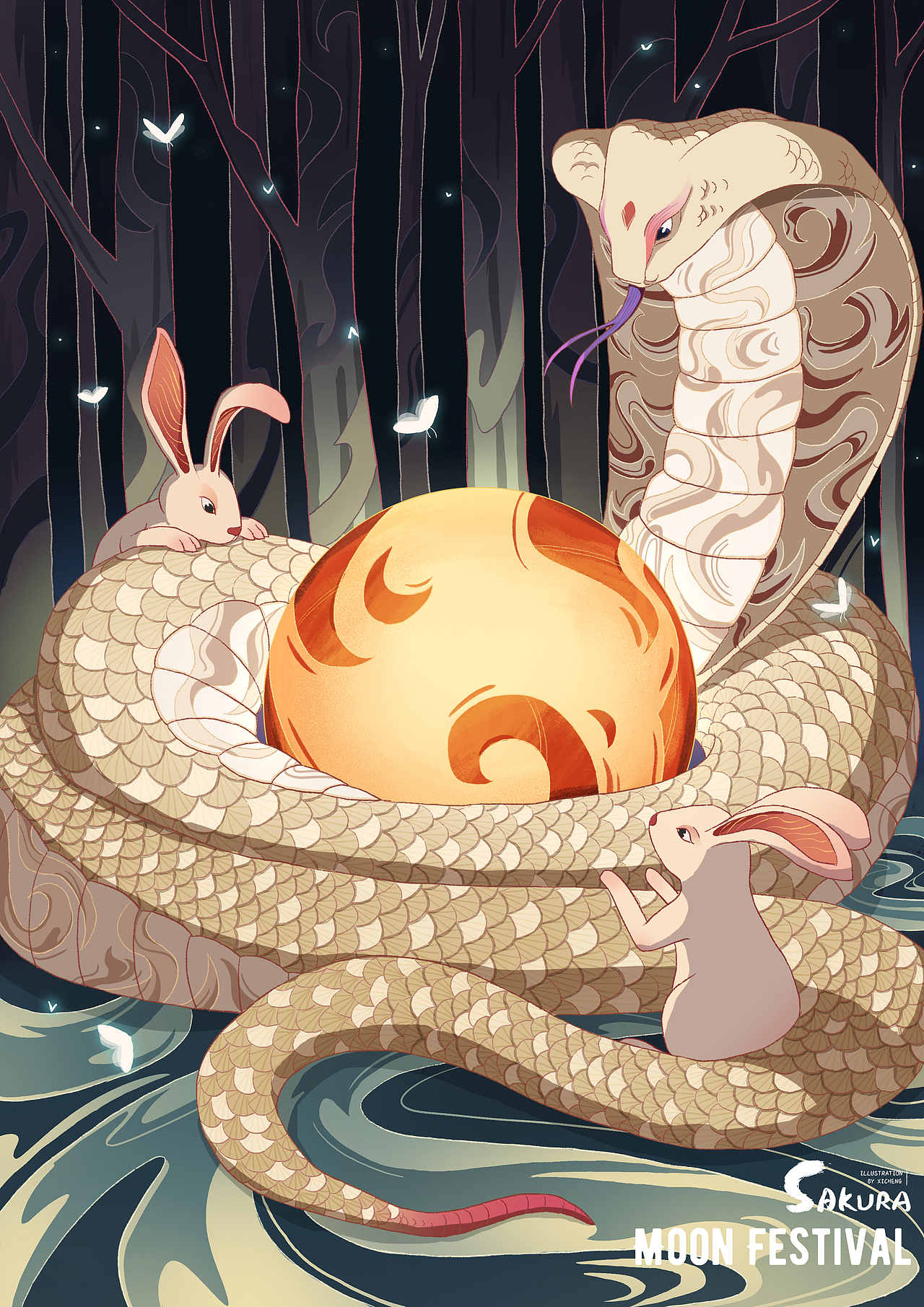 十二生肖中秋图（图ZMjcwNDU0MzAw） - 创作习作 - 站酷设计师西城Sakura原创素材 - 站酷ZCOOL