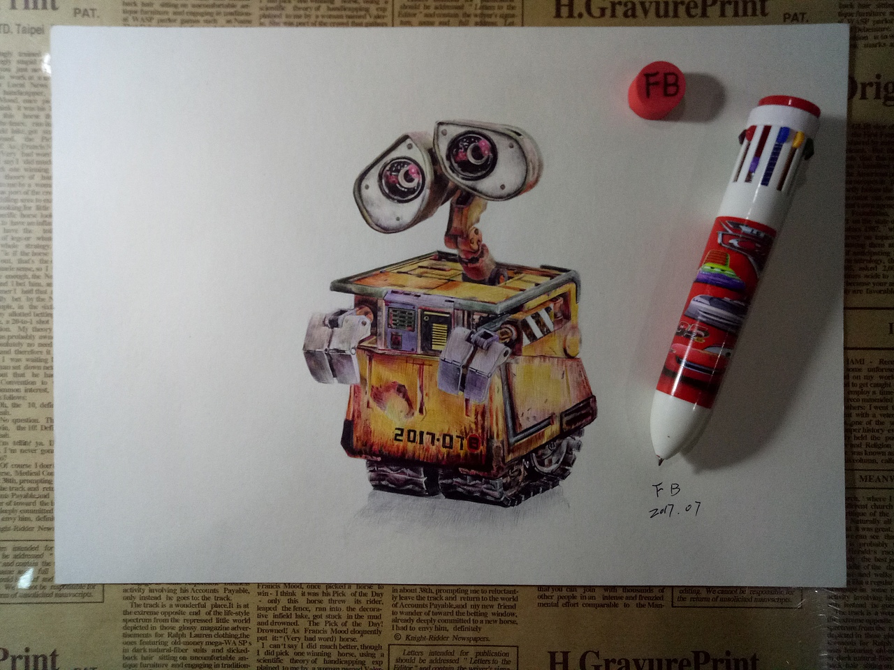 彩色圆珠笔画-动物篇