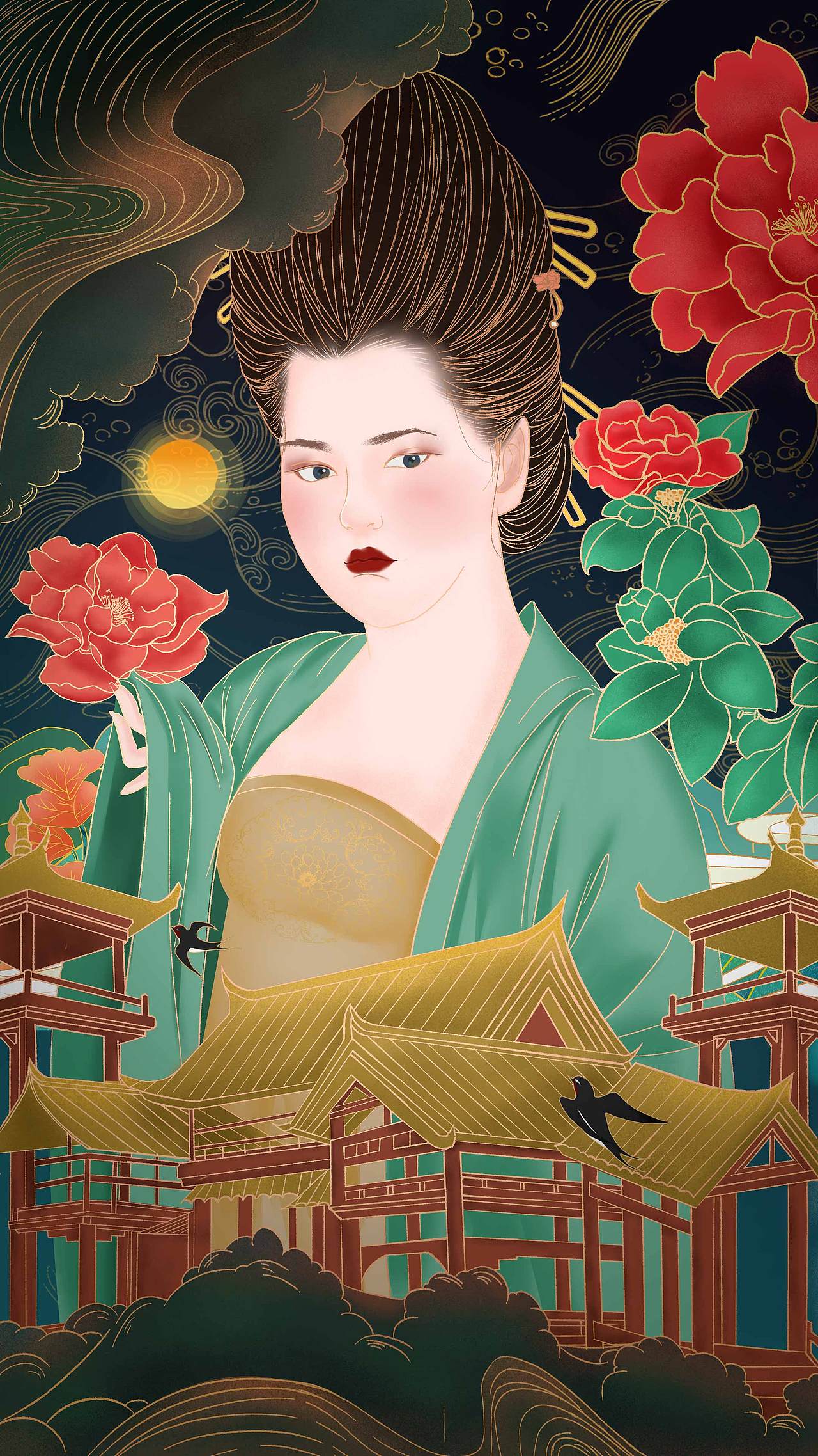 国潮插画