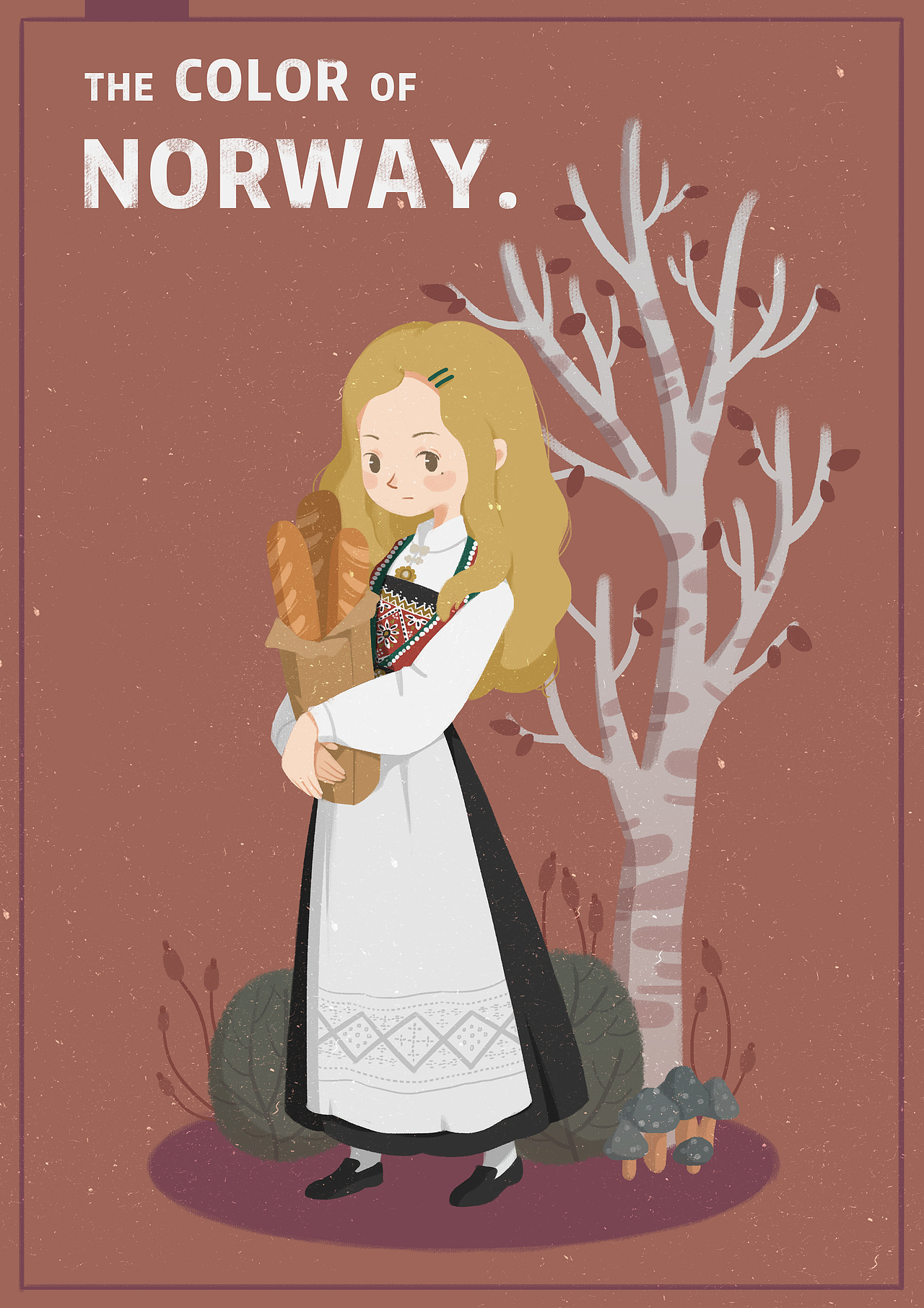 [插畫練習(xí)] 挪威之色（圖ZMTkwMjQxOTQ4） - 創(chuàng)作習(xí)作 - 站酷設(shè)計(jì)師五五蚊原創(chuàng)素材 - 站酷ZCOOL