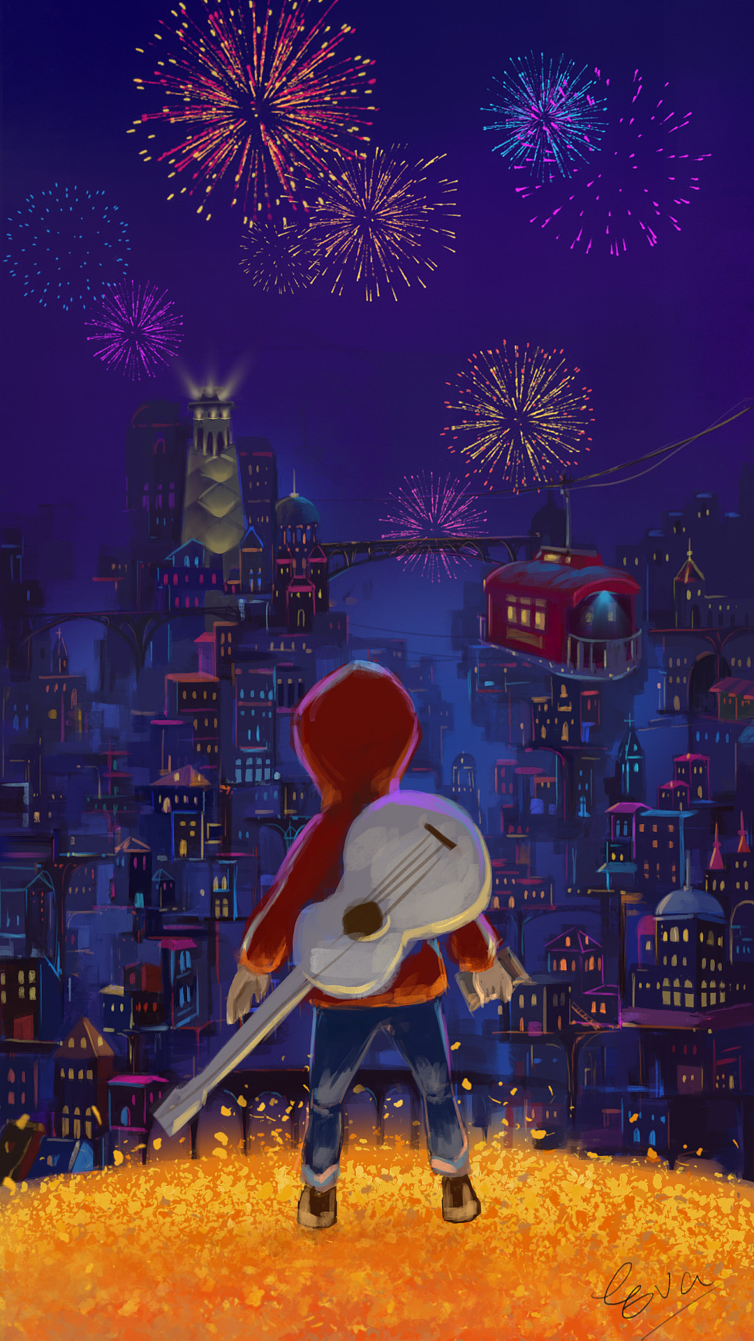 cg手绘—寻梦环游记·coco|插画|商业插画|流浪de艺娃_原创作品-站酷