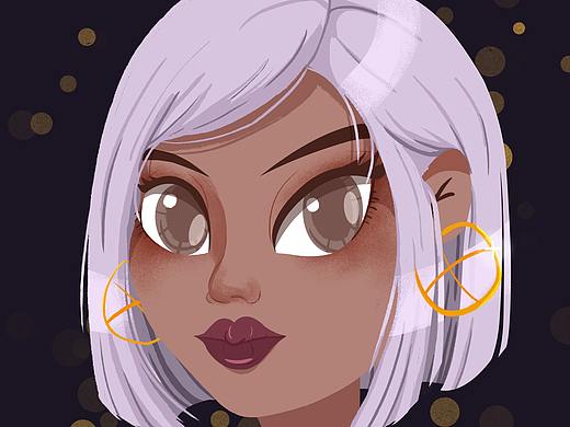 欧美风插画人物