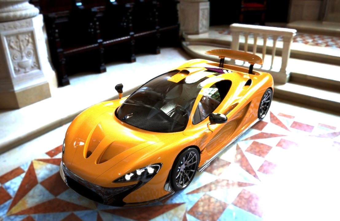 渲一辆迈凯轮P1玩玩